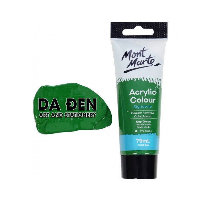 [DA ĐEN] Màu Mont Marte Acrylic Colour 75ml (2.54oz) - Sap Green