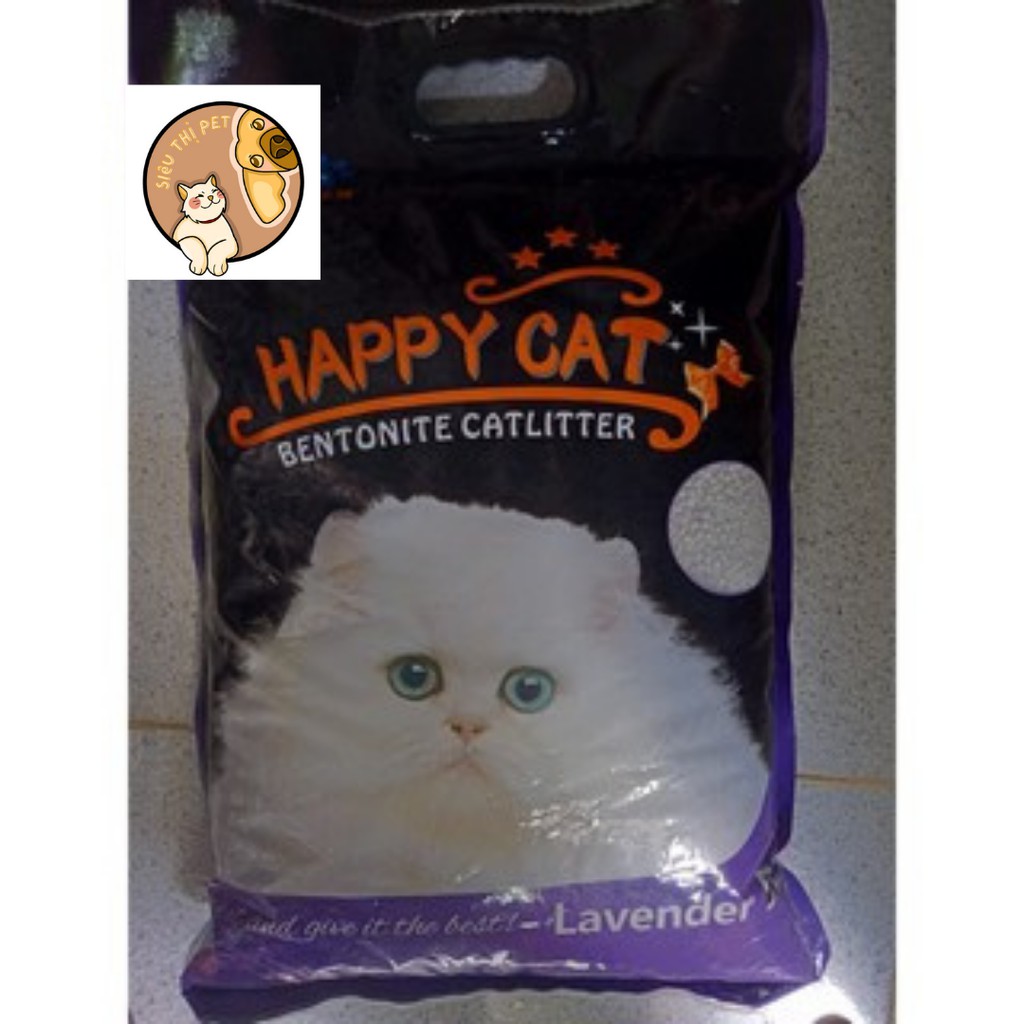 ( KHUYẾN MÃI ) Cát Vệ Sinh Happy Cat Cho Mèo 5L - Mùi Lavender