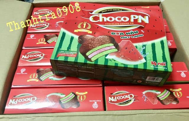 Bánh Choco PN dưa hấu,hộp 238g