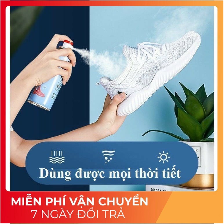 Chai xịt khử mùi hôi giày thơm lâu hiệu quả 260ml Bình xịt thơm giày kháng khuẩn Nano bạc 2021 (cao_nhien_thith) [260ml]