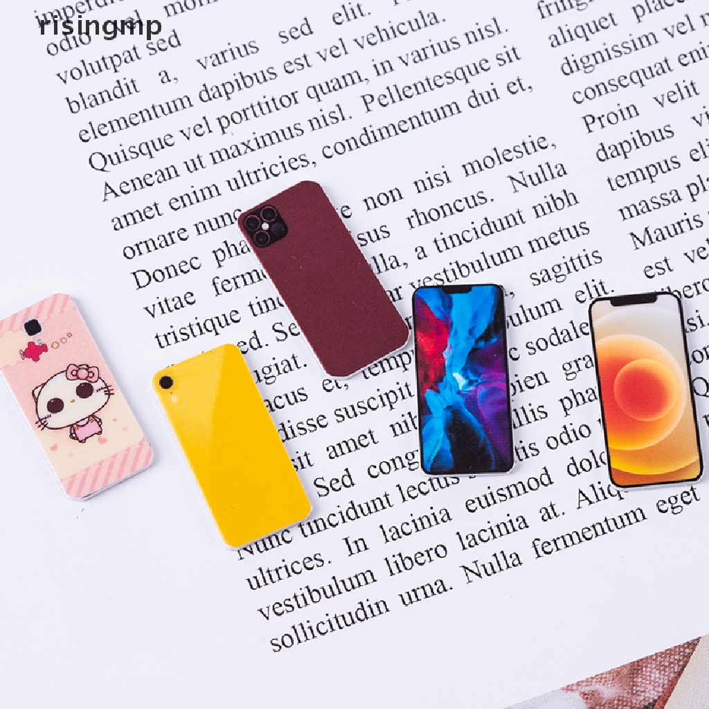 Điện Thoại Di Động Mini Tỉ Lệ 1: 12 Trang Trí Nhà Búp Bê ♨Trên đó