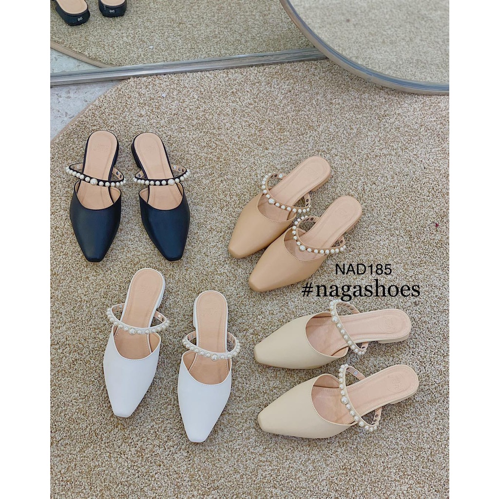 DÉP SỤC NAGASHOES MŨI NHỌN QUAI NGỌC NAD185