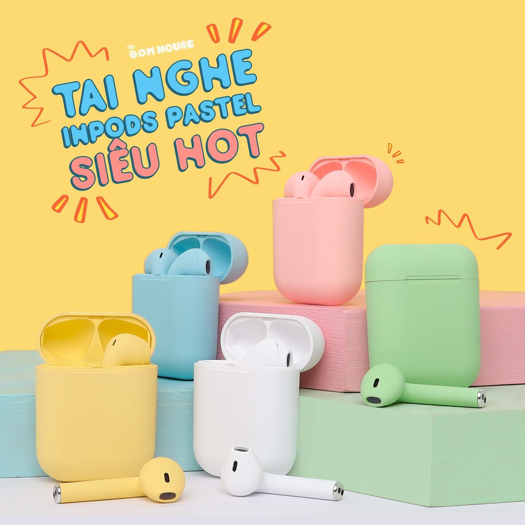 Tai nghe Bluetooth Inpods i12 - Tai Nghe Bluetooth Không Dây SIÊU PHẨM TRONG TẦM GIÁ (Bảo Hành 1 Đổi 1 Trong 3 Tháng) | BigBuy360 - bigbuy360.vn