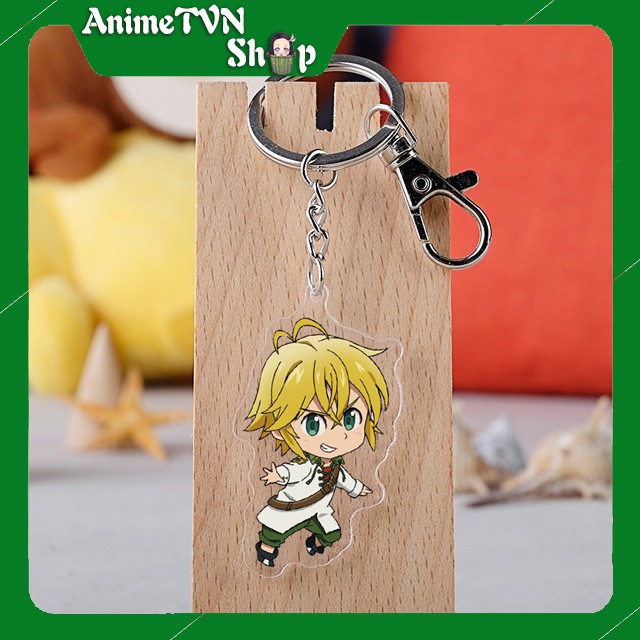 Móc khoá Mica dây xịn anime Nanatsu no Taizai (Thất Hình Đại Tội) - Nhựa Cứng Acrylic In 2 mặt sắc nét ( ảnh thật )