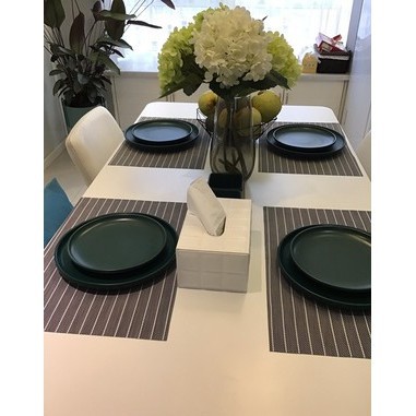 Tấm Lót Bàn Ăn Bằng PVC Cách Nhiệt Chống Bỏng Chống Trượt Phong Cách Nhật Bản