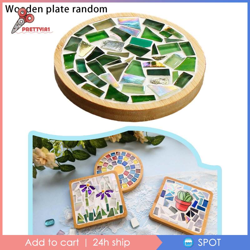 1 Bộ Miếng Lót Ly Họa Tiết Mosaic Tự Làm Thủ Công Nhiều Màu Trang Trí Nhà Cửa Cho Bé