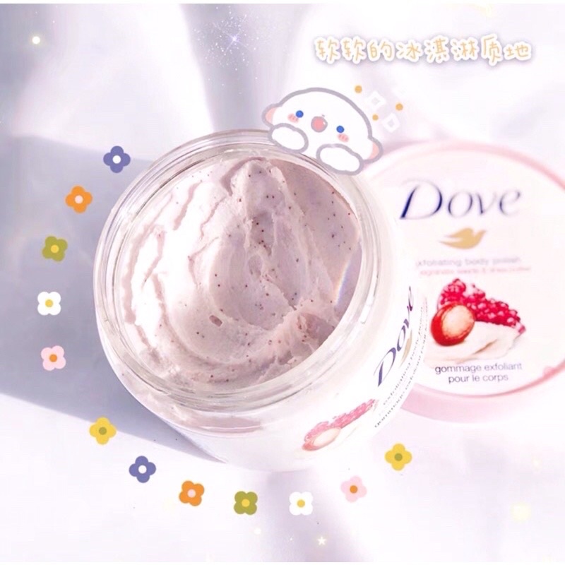 Tẩy Da Chết Toàn Thân DOVE Exfoliating Body Polish các hương