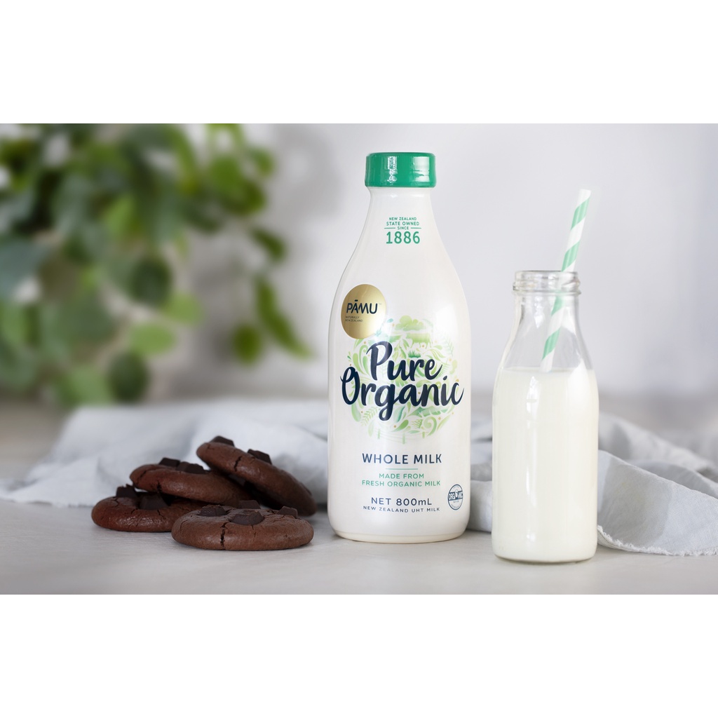 Sữa tươi tiệt trùng hữu cơ Pamu - Pure Organic 800ml