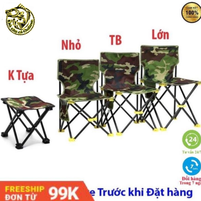 FREESHIP-Ghế câu cá rằn ri gấp gọn siêu bền 🌟 Gía siêu rẻ_hàng chất lượng🌟ghế câu cá dã ngoại