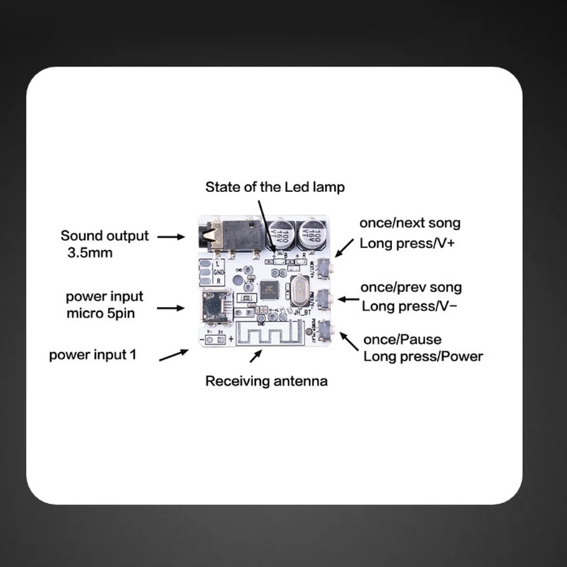 Thiết Bị Khuếch Đại Tín Hiệu Âm Thanh Bluetooth Mini 5 0 Amp