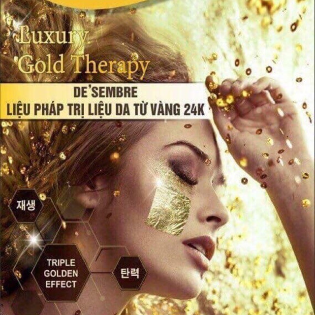 _sale_ ✵Bộ Mặt Nạ Vàng Lá 24K Luxury Gold Therapy Desembre ở đâu rẻ hơn thietbispa68 hoàn tiền