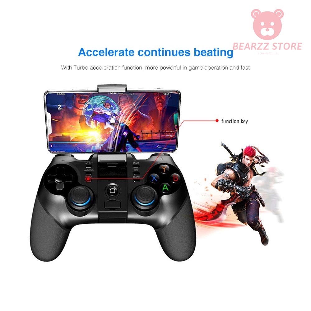 Tay cầm chơi game IPEGA PG-9076 kết nối Bluetooth tương thích với điện thoại thông minh/TV/PC/TV Box