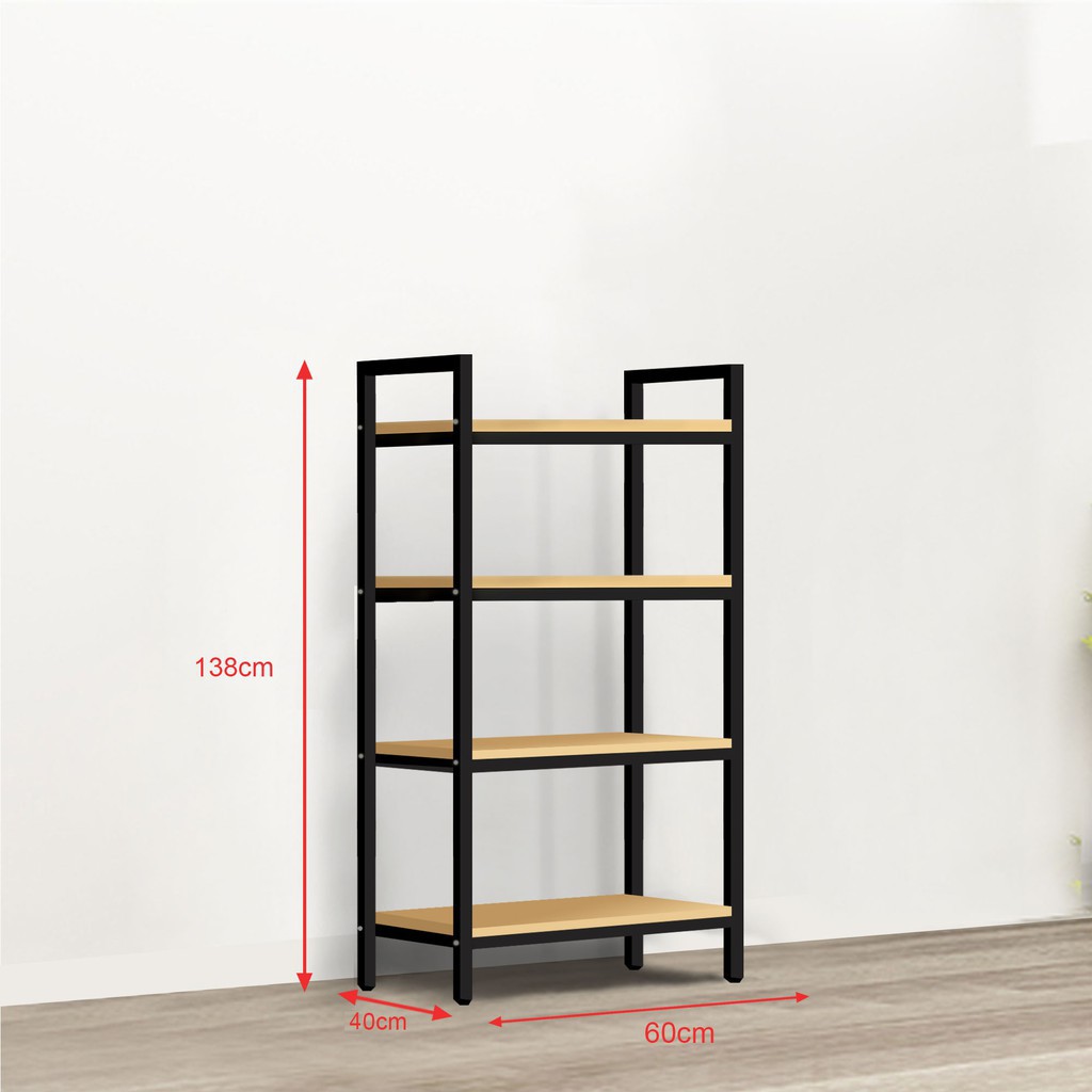 Kệ lò vi sóng, kệ bếp đa năng 4 tầng mặt gỗ chân sắt tĩnh điện siêu bền - BH 3 năm - ND010 | BigBuy360 - bigbuy360.vn