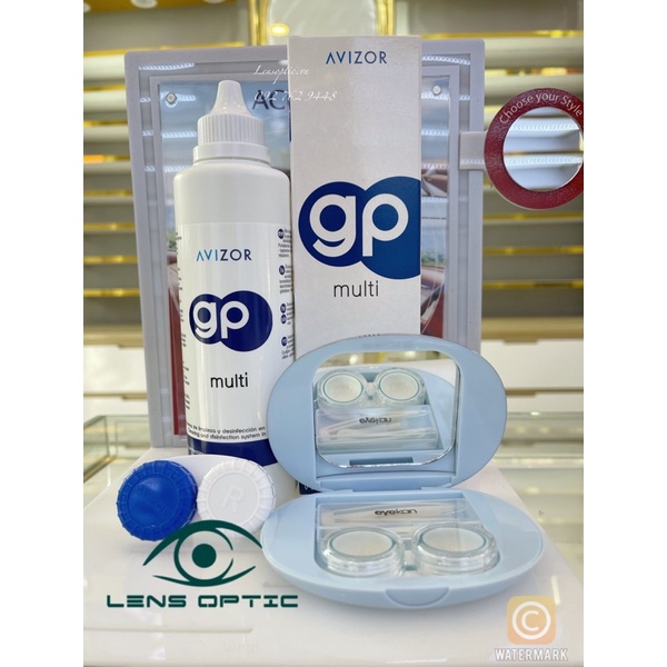 Dung dịch ngâm rửa lens cứng Avizor GP Multi 24ml - Nước ngâm kính áp tròng Otho K- Lens Optic