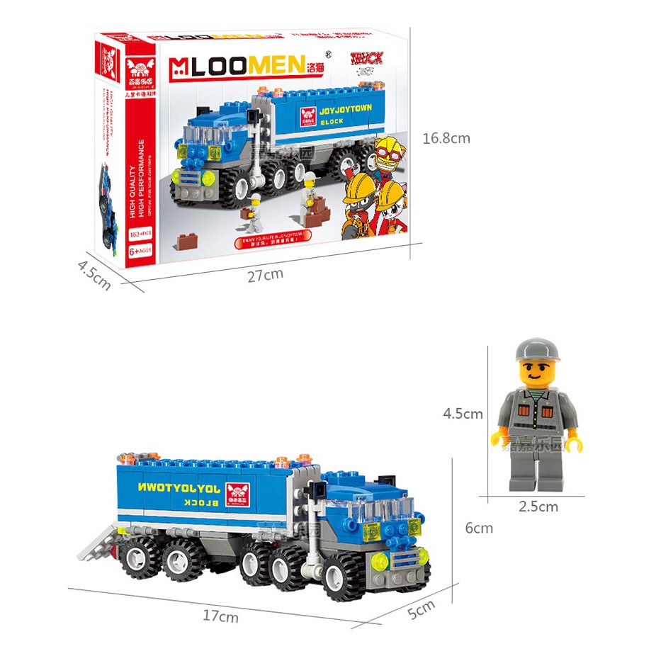 BỘ LEGO XẾP HÌNH Ô TÔ TẢI VẬN CHUYỂN HÀNG 5 TRONG 1