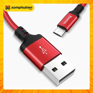 Cáp sạc Micro USB Hoco x14 dài 1M, 2M dành cho điện thoại Android chất lượng cao bảo hành 6 tháng