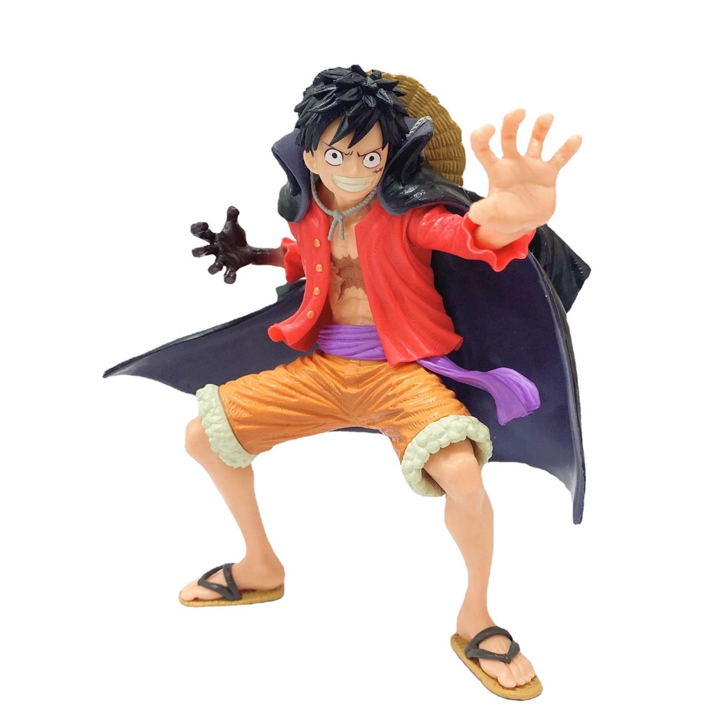 Mô Hình Nhân Vật Monkey D Luffy One Piece Mặc Vest Chiến Đấu Wano Country Koa Bằng Pvc 20cm Để Bàn Trang Trí
