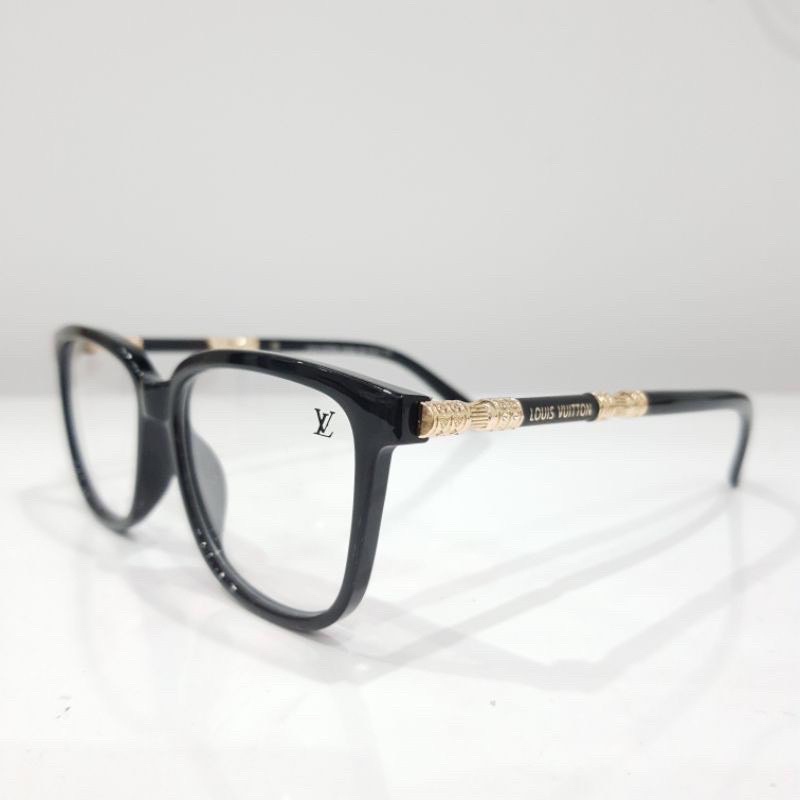 Gọng Kính Cận LV charm vàng Thời Trang Nam Nữ Dáng Mắt Vuông