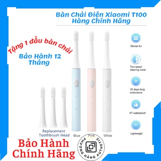 Bàn chải điện xiaomi mijia t100 - kháng nước ipx7 - bàn chải đánh răng mijia t100 - hàng chính hãng
