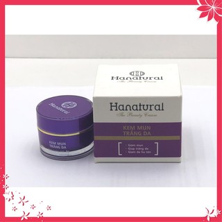 Kem mụn trắng da Hanatural loại 15g