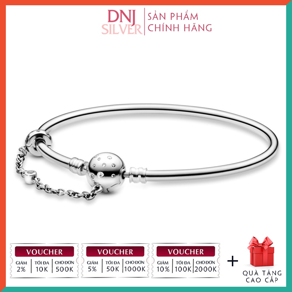 Vòng charm bạc 925 cao cấp - Mẫu vòng Chain Clasp One In a Million, có thể mix thêm hạt charm vào vòng theo ý thích