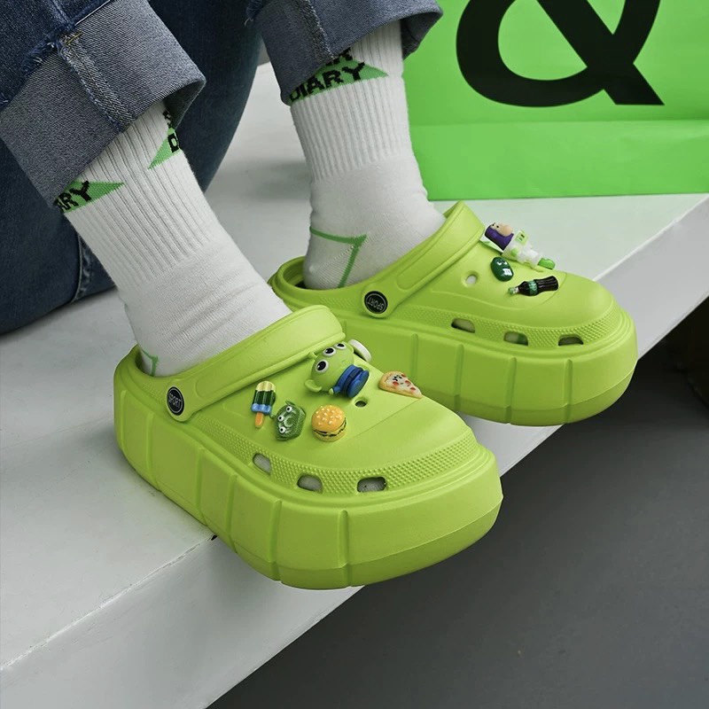 Dép bánh mì, Dép CROSS Đế độn 5cm LOẠI 1