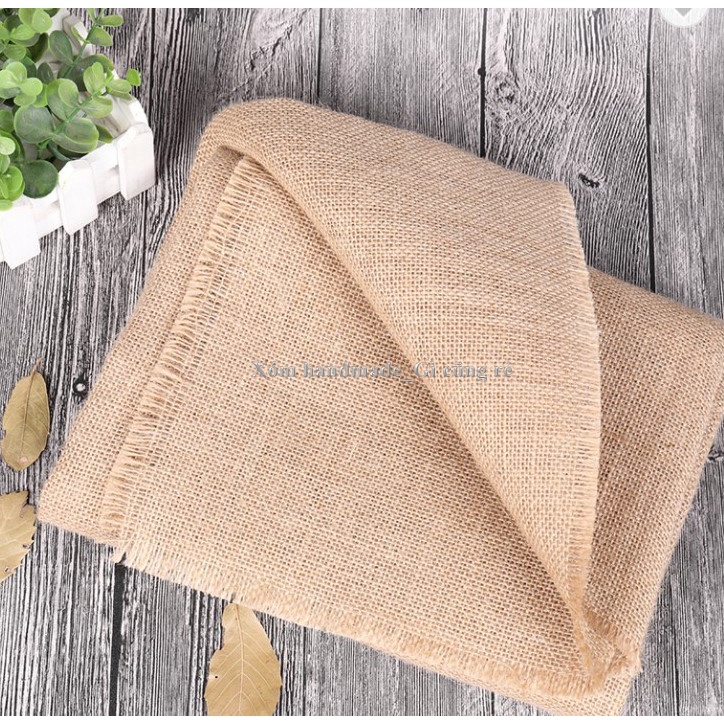 Vải bố đay thưa , khổ 1m2, vải đay, vải bố, làm phông nền chụp ảnh, rèm cửa, handmade, decor, trải bàn, dài 1m