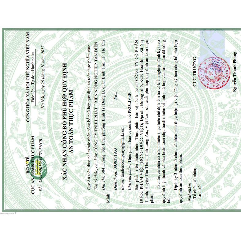 Proliver Tăng cường chức năng gan, hỗ trợ gan nhiễm mỡ