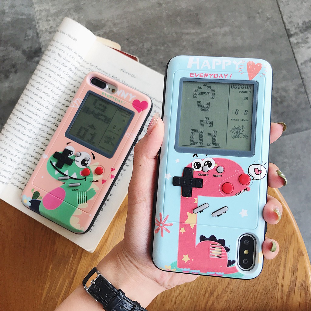 Ốp Điện Thoại Hình Máy Chơi game Trắng Đen Cho Iphone 14 pro Max 13 pro Max 12 promax 6 6s Plus 7 8 Plus X XS Max XR 11 pro Max