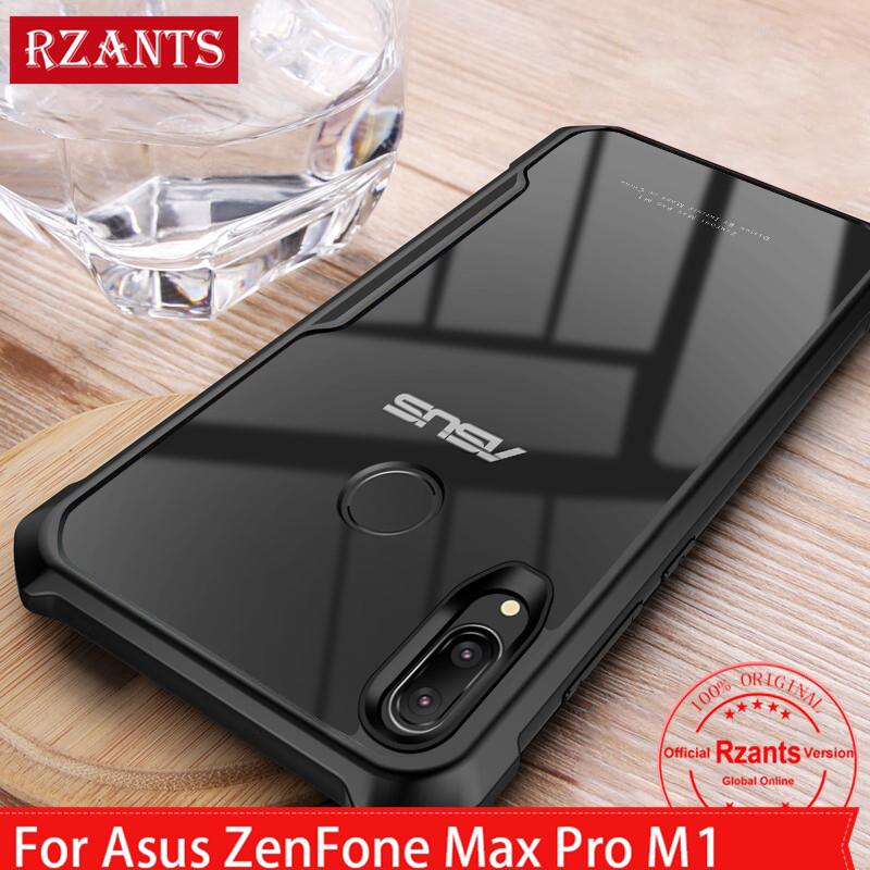 Ốp điện thoại PC khung viền TPU bảo vệ 4 góc chống sốc cho Asus ZenFone Max Pro M1 / M2 thời trang
