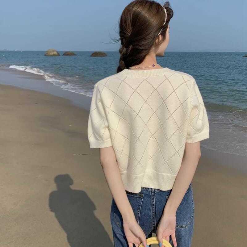 Áo Thun Ngắn Tay Đan Len Cho Nữ JL-TX-288