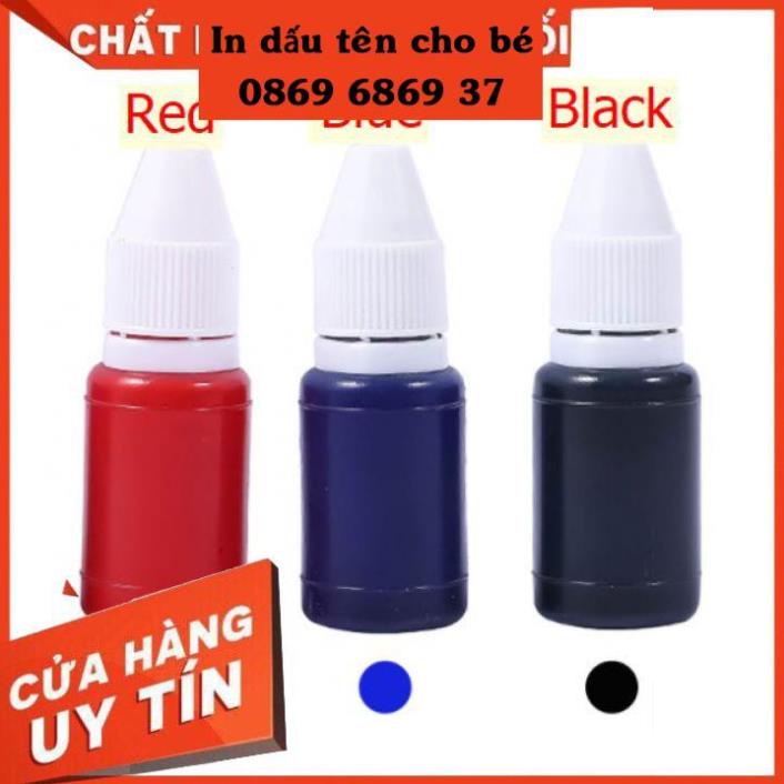 MỰC IN VẢI - MỰC CHUYÊN DÙNG CHO CON DẤU KHÔNG PHAI 8ML Minh in