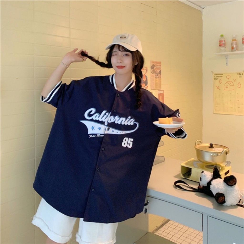 Áo Sơ Mi Ngắn Tay California Dày Dặn Nam Nữ MND184