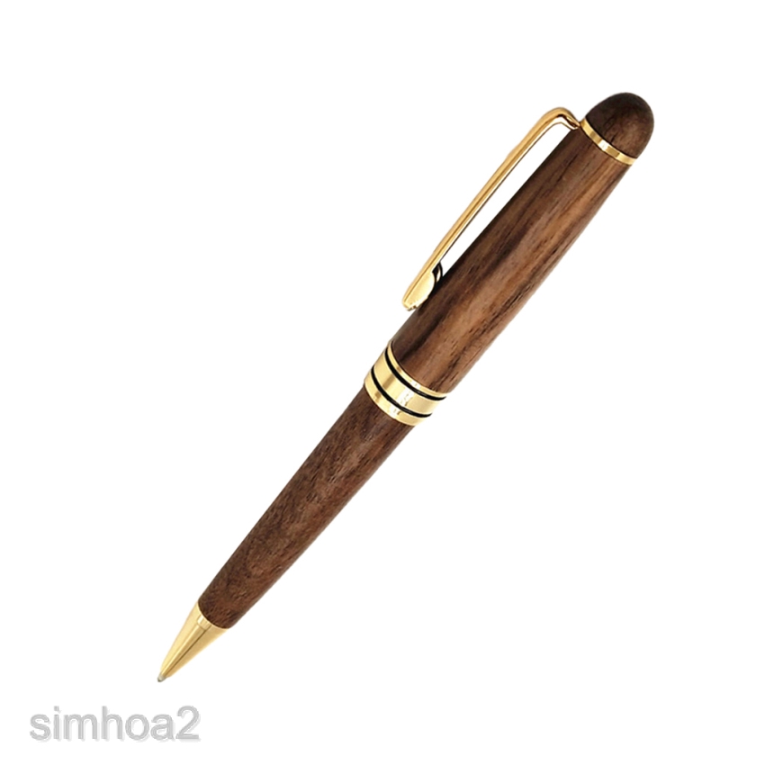 Bút bi đầu 0.5mm phong cách cá tính vỏ bằng gỗ chất lượng cao