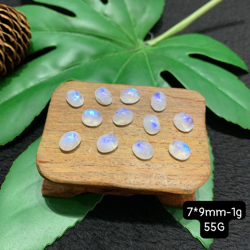 Mặt Đá Mặt Trăng Hình Tròn Hình Giọt Nước Size 7-9mm