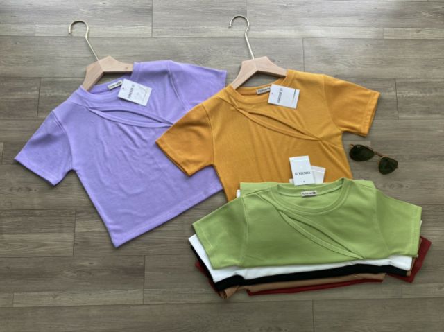 Áo Croptop khoét ngực thun borip A3 | BigBuy360 - bigbuy360.vn