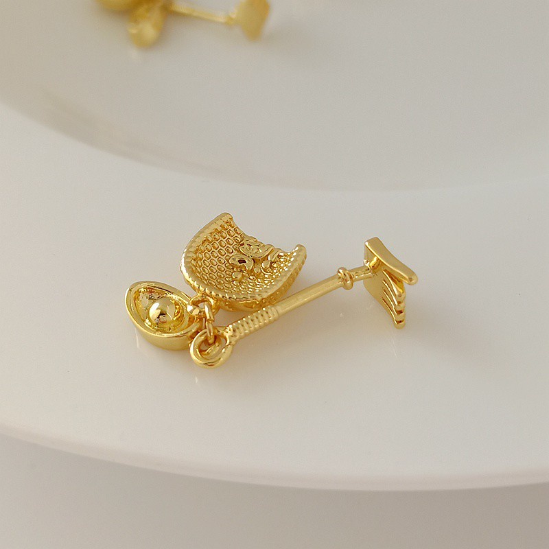 Đầu Chảo Mạ Vàng 18k, Màu Xanh Dương, Có Từ Pha Trộn