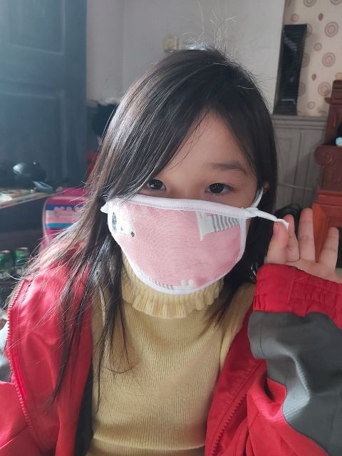 Khẩu Trang Sợi Tre 6 Lớp Buộc Dây Cho Bé 0-5 Tuổi