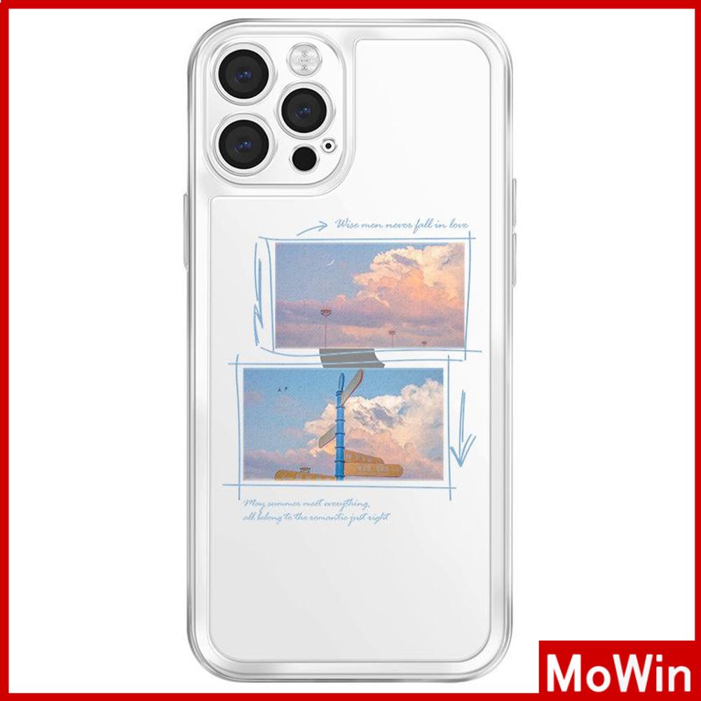 Ốp Điện Thoại Silicon Dẻo Trong Suốt Viền Vuông Chống Sốc Cho iPhone 13 Pro Max iPhone 12 Pro Max iPhone 11 iPhone7Plus