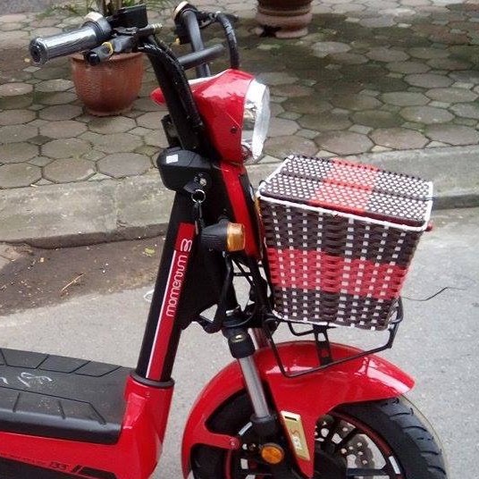 Giỏ xe đạp điện,Rổ mây lắp các loại xe điện,xe máy,cub các loại xe