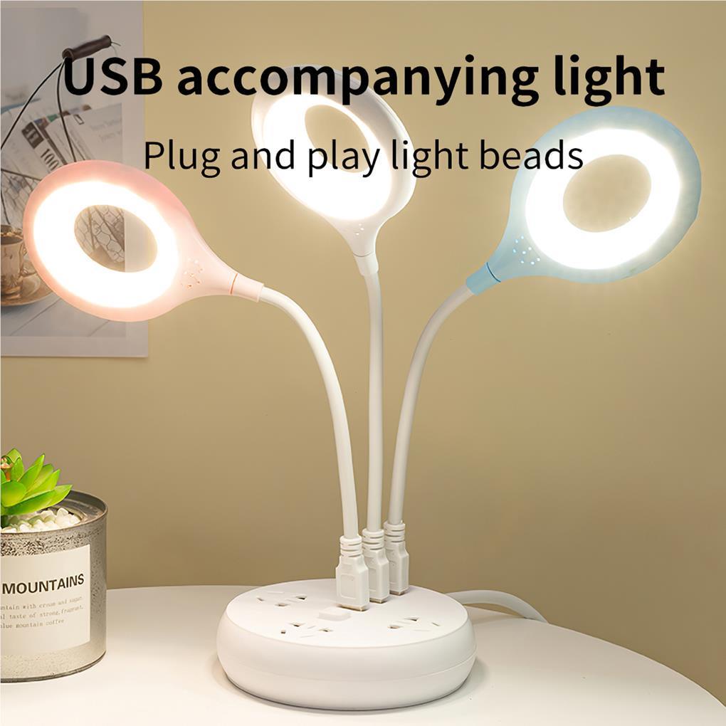 Đèn Đọc Sách Để Bàn 12 LED Sạc Cổng USB Có Thể Điều Chỉnh Góc Độ
