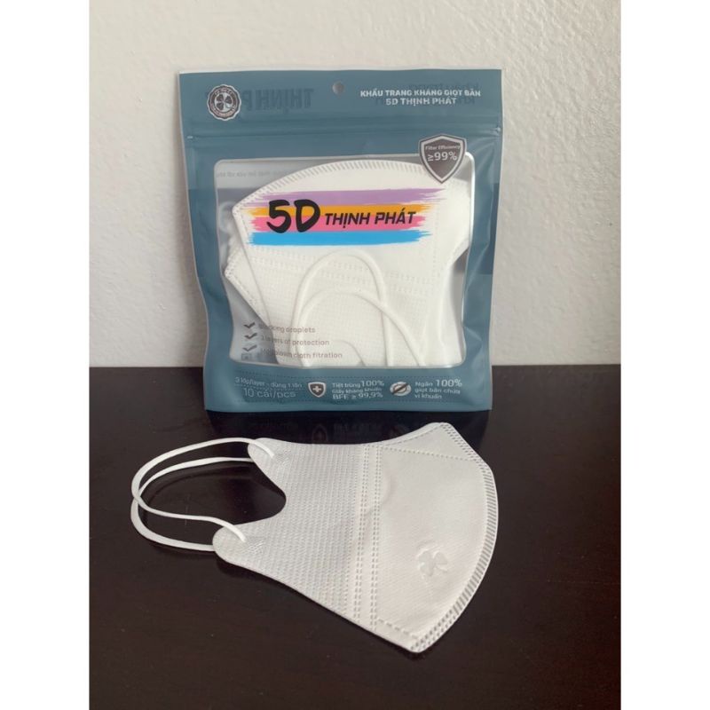 1 thùng Khẩu trang y tế kháng khuẩn 5D Thịnh Phát dành cho người lớn