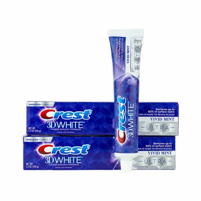 Kem đánh răng Crest white 3D tuýp lớn 168gr