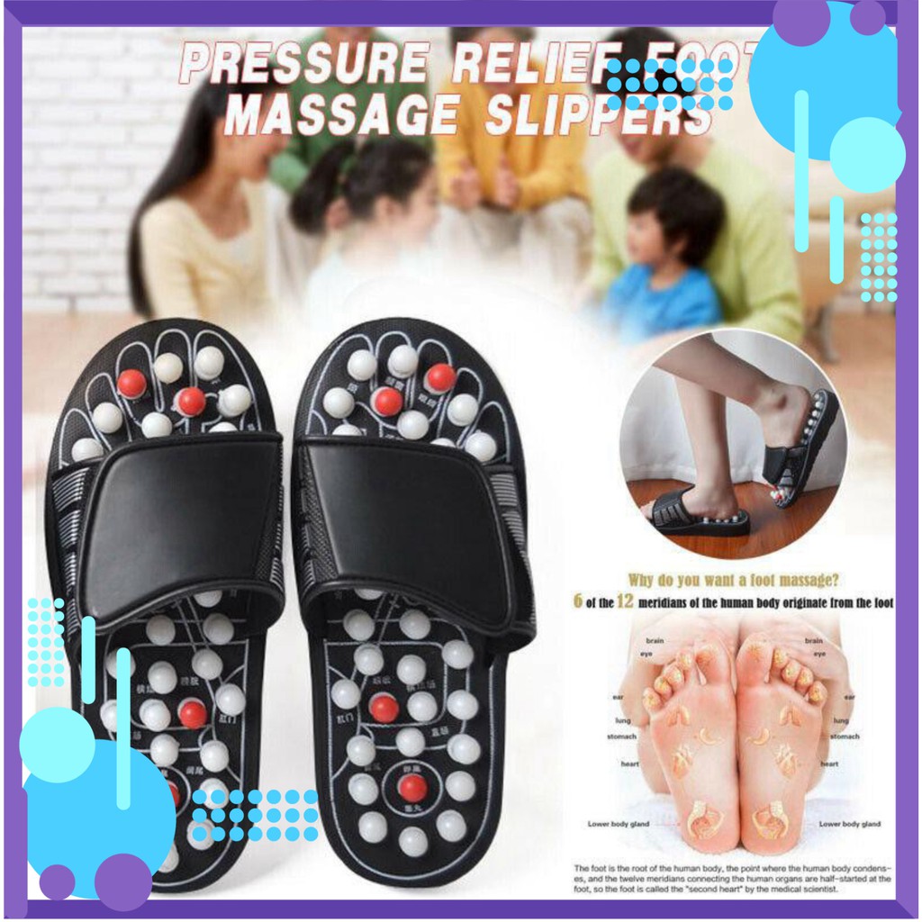 Dép Massage Bấm Huyệt Chân, Bấm nguyệt Giảm căng thẳng mệt mỏi cải thiện sức khỏe.