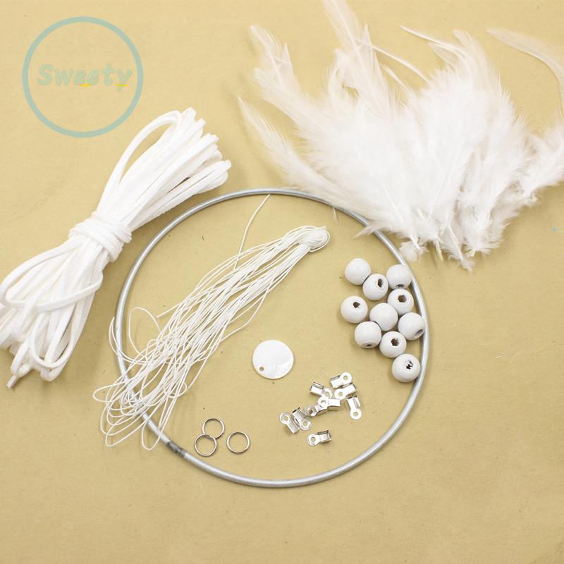 Bộ dụng cụ làm Dreamcatcher trang trí có 4 màu tự làm sáng tạo