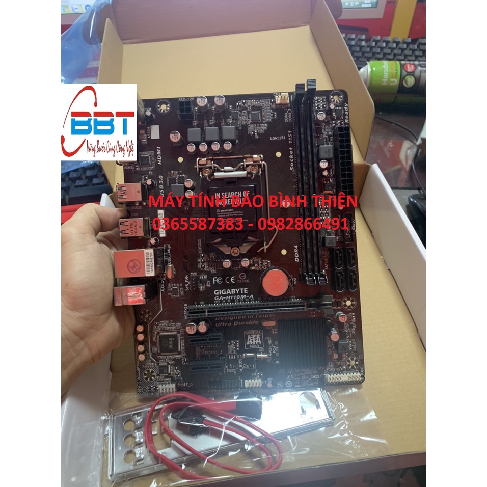 Main gigabyte, Áu,Msi H110MA socket 1151. Có cổng usb bảo hành 3 năm