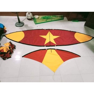 Áo diều 3m3 vào khung 3m5 sao cánh vàng