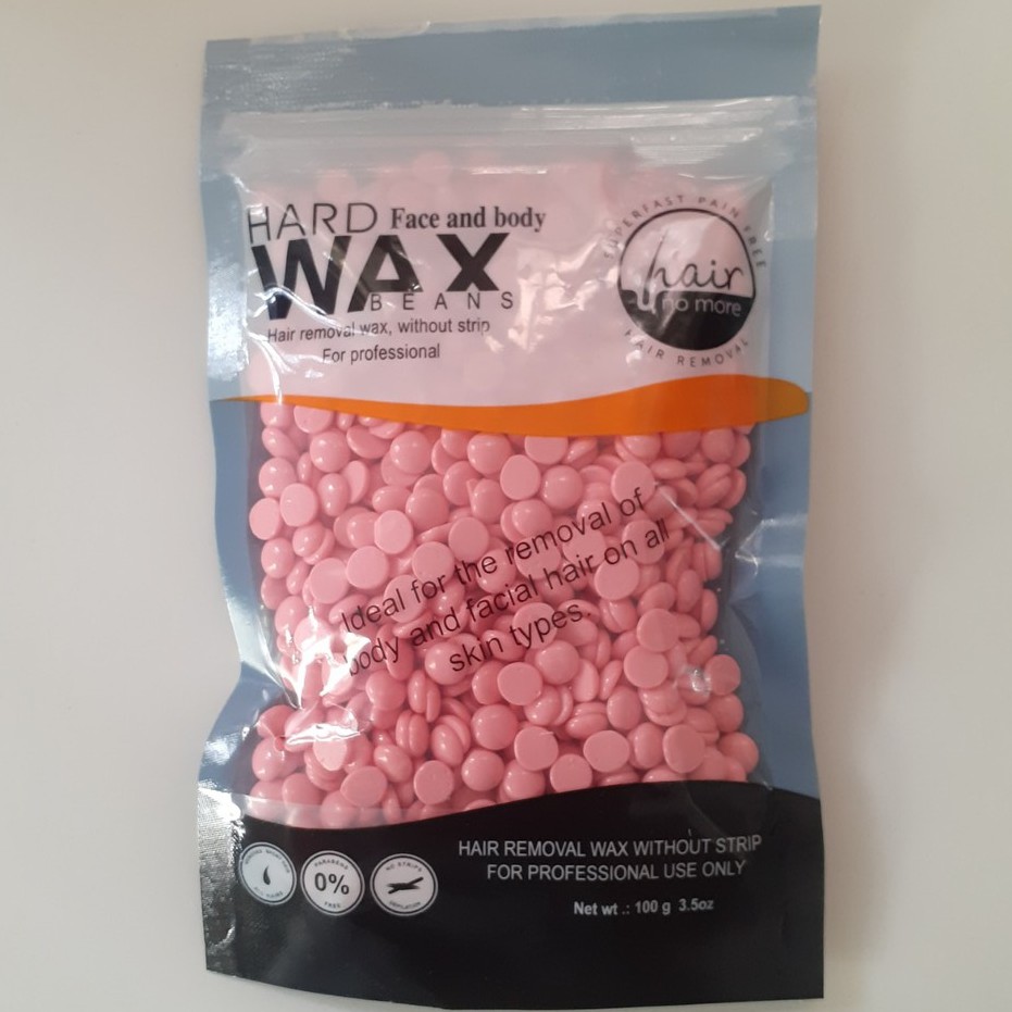 Sáp wax tẩy lông 100gr dạng hạt đậu hardwaxbean tặng thêm que wax