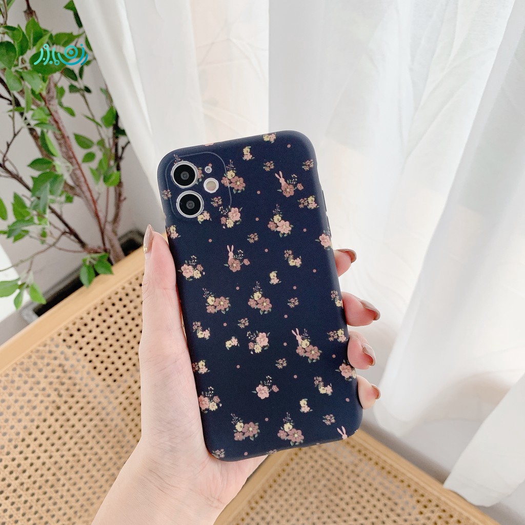 Ốp điện thoại TPU mềm họa tiết hoa lá cho iPhone SE 2 2020 11 Pro Max XR XS Max 7 8 P