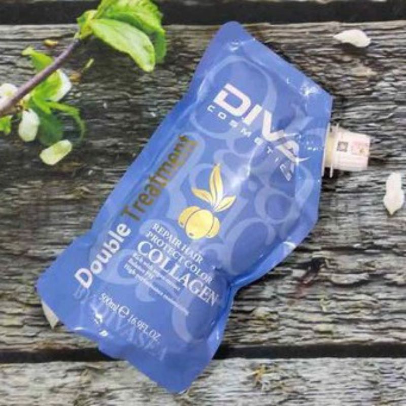 Hấp túi Diva Collagen 500ml hàng cty
